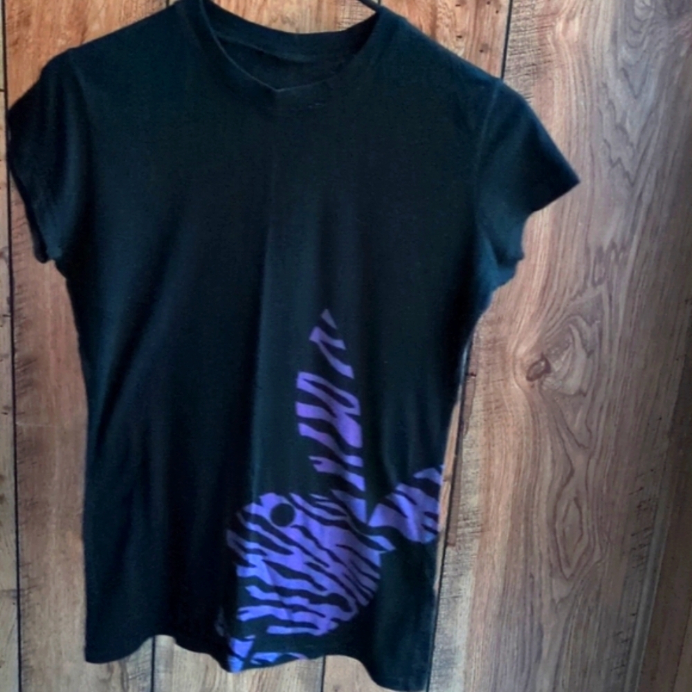 Playboy Purple Bunny Women's T-Shirt Top